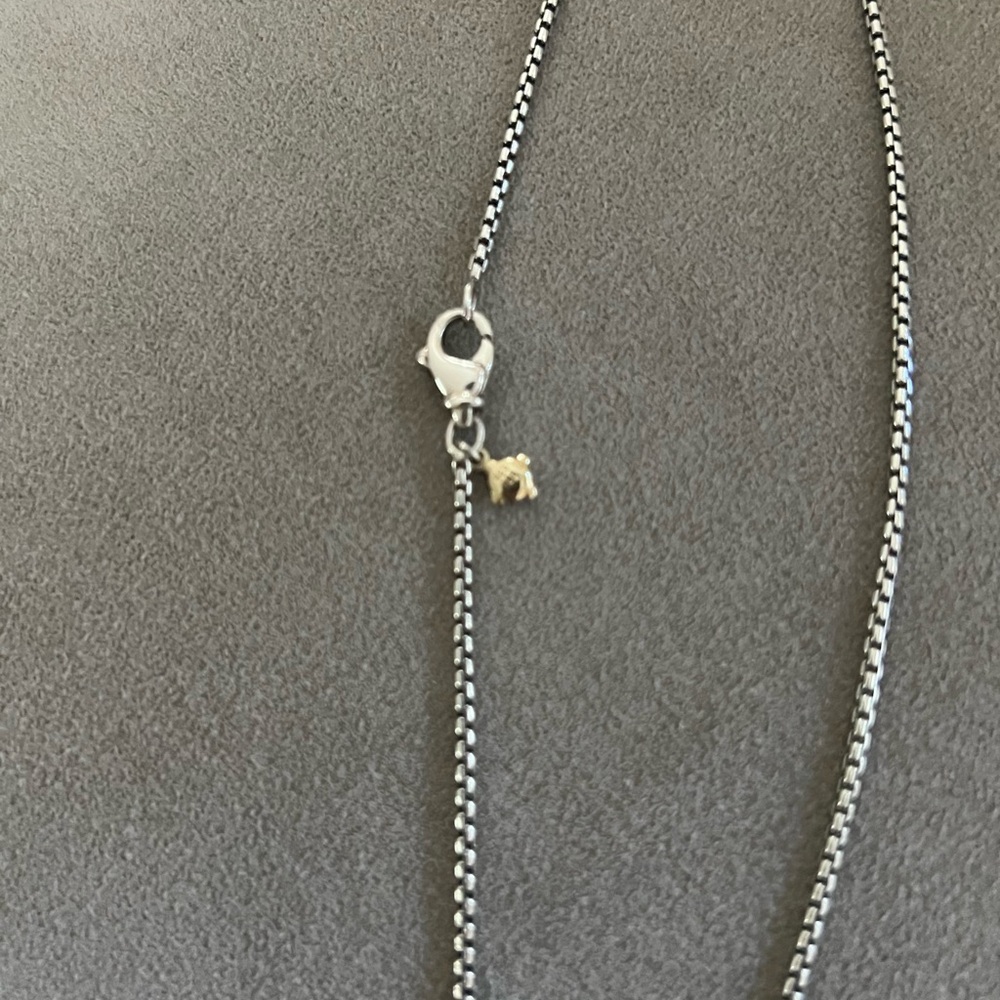 Authentic David Yurman Albion Prasiolite Pendant Sterling Silver - Picture 4 of 7